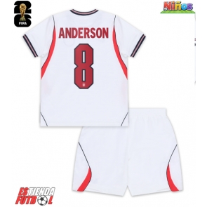 Inglaterra Elliot Anderson #8 Primera Equipación Niños Mundial 2026 Manga Corta (+ Pantalones cortos)